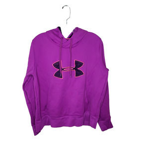 Under Armour Hoodie Purple Semi  Fitted Cold Gear Size XL